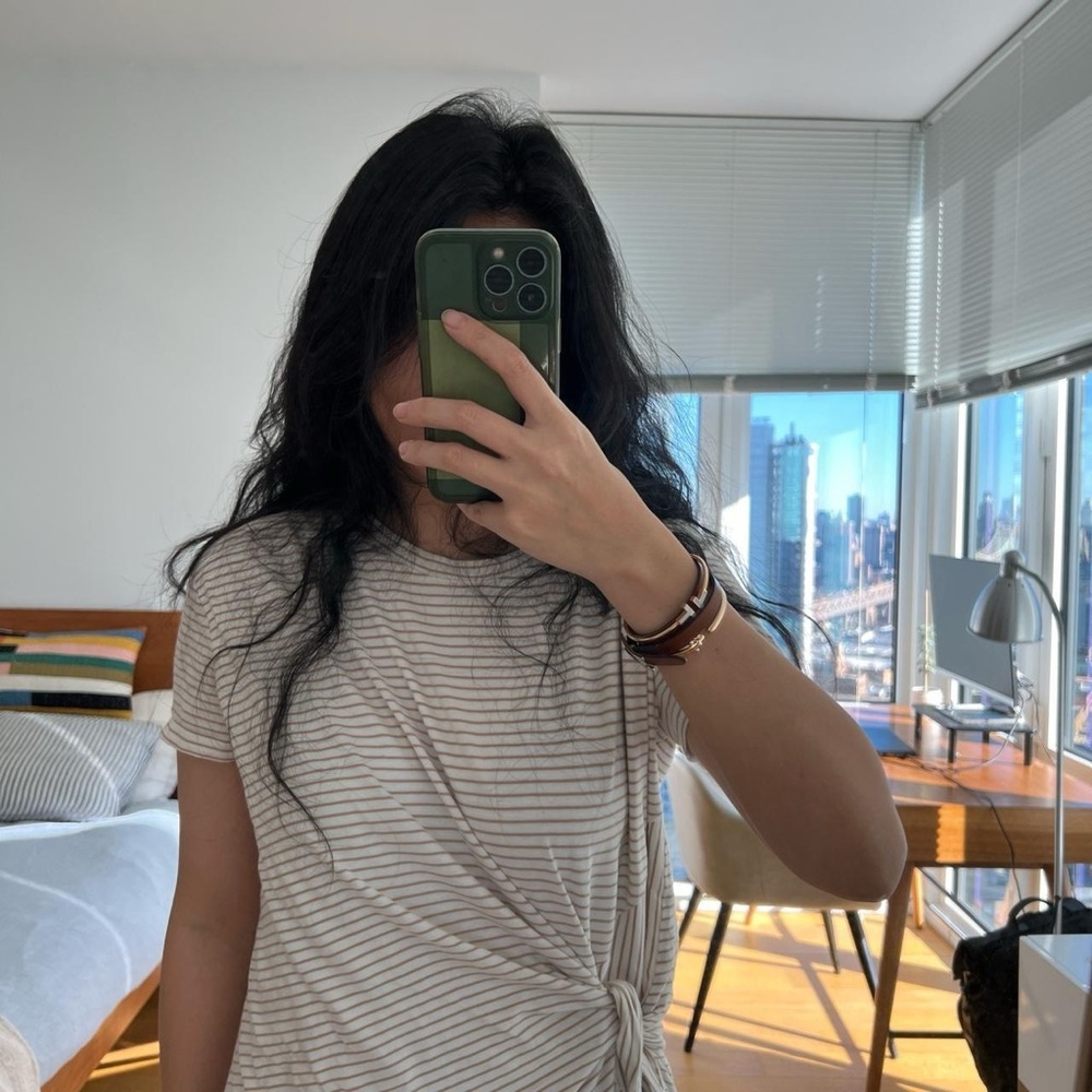 Vince Cotton Knot T-shirt Dress